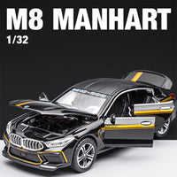 1:32 MANHART Diecast BMW M8 - Printed