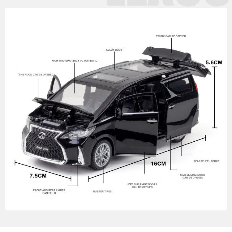 1:32 Diecast Metal LM 300 Lexus Van