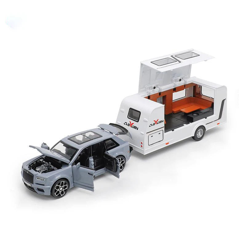 1:32 Diecast Rolls Royce Cullinan With Trailer