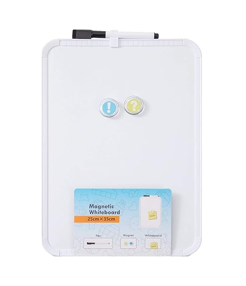 14*Inches Magnetic White Board With Marker & 2 Magnets
