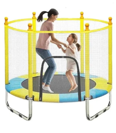 140' x 118' cm Kids Jumping Trampoline With Protective Net