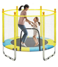 140' x 118' cm Kids Jumping Trampoline With Protective Net
