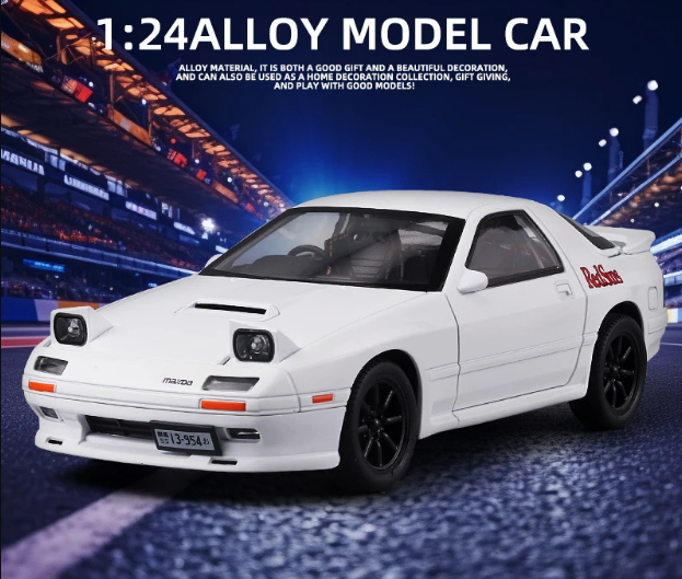 1:24 Diecast Mazda Rx7 RedSuns Model Car