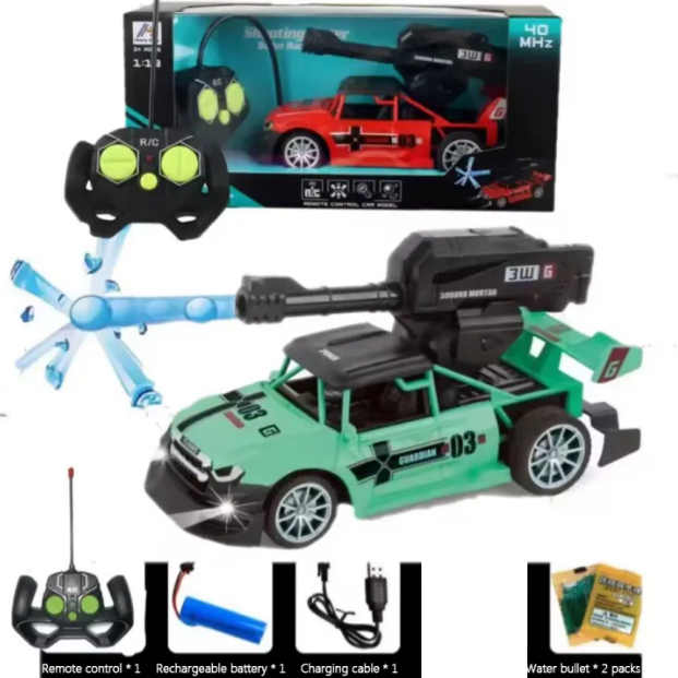 40MHz 1:18 RC Turbo Bubble Shooter Car