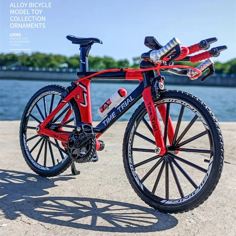 1:8 Diecast Metal Time Trial Racing Bicycle Toy