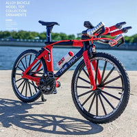 1:8 Diecast Metal Time Trial Racing Bicycle Toy