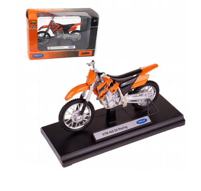 1:18 Diecast KTM 450 SX Racing Bike