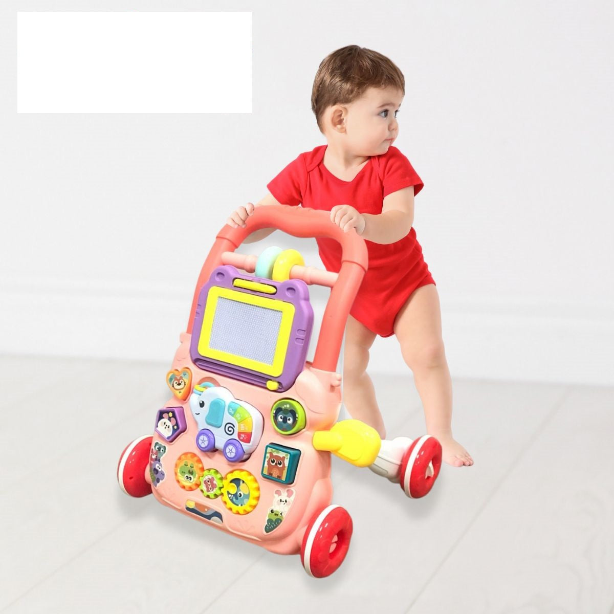 Huanger Baby Musical Walker With Dazzling Lights -  Pink