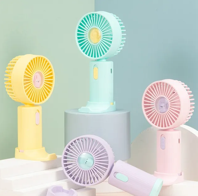 Portable Fan With Mobile Phone Bracket