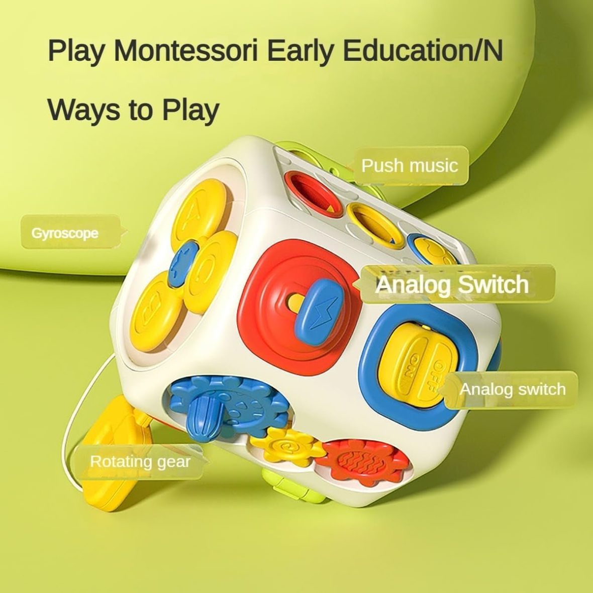 Multi-functional Montessori Busy Cube Toy