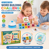 101Pcs Montessori Word Spelling Mini Blocks Set With Bell