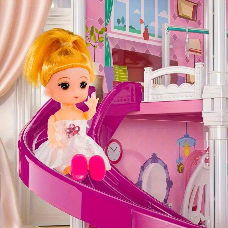 106Pcs DIY Girls Castle Dolls House