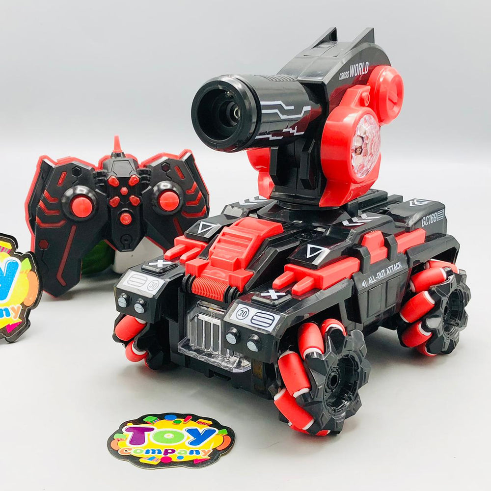 2.4G RC 4x4 Armored Tank With Smoke