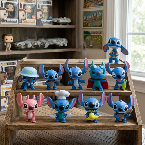 10Pcs Premium Disney's Lilo & Stitch Figure Set