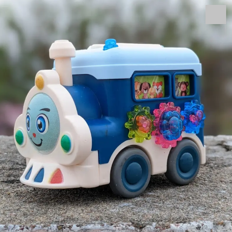 kids Friction Powered Gear Train Toy - 1Pc