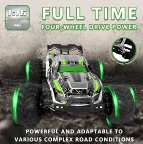 60km/h RC High Speed Off-Road Truck - Green