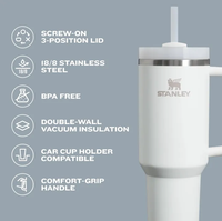 Original Stanley Insulated Tumbler With Straw - Gray