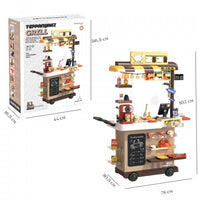 83Pcs Kids Pretend Teppanyaki Grill Kitchen Set