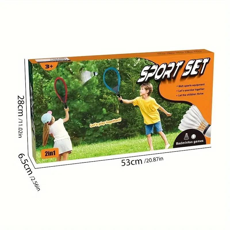 2 in 1 Kids Tennis & Badminton Sports Set