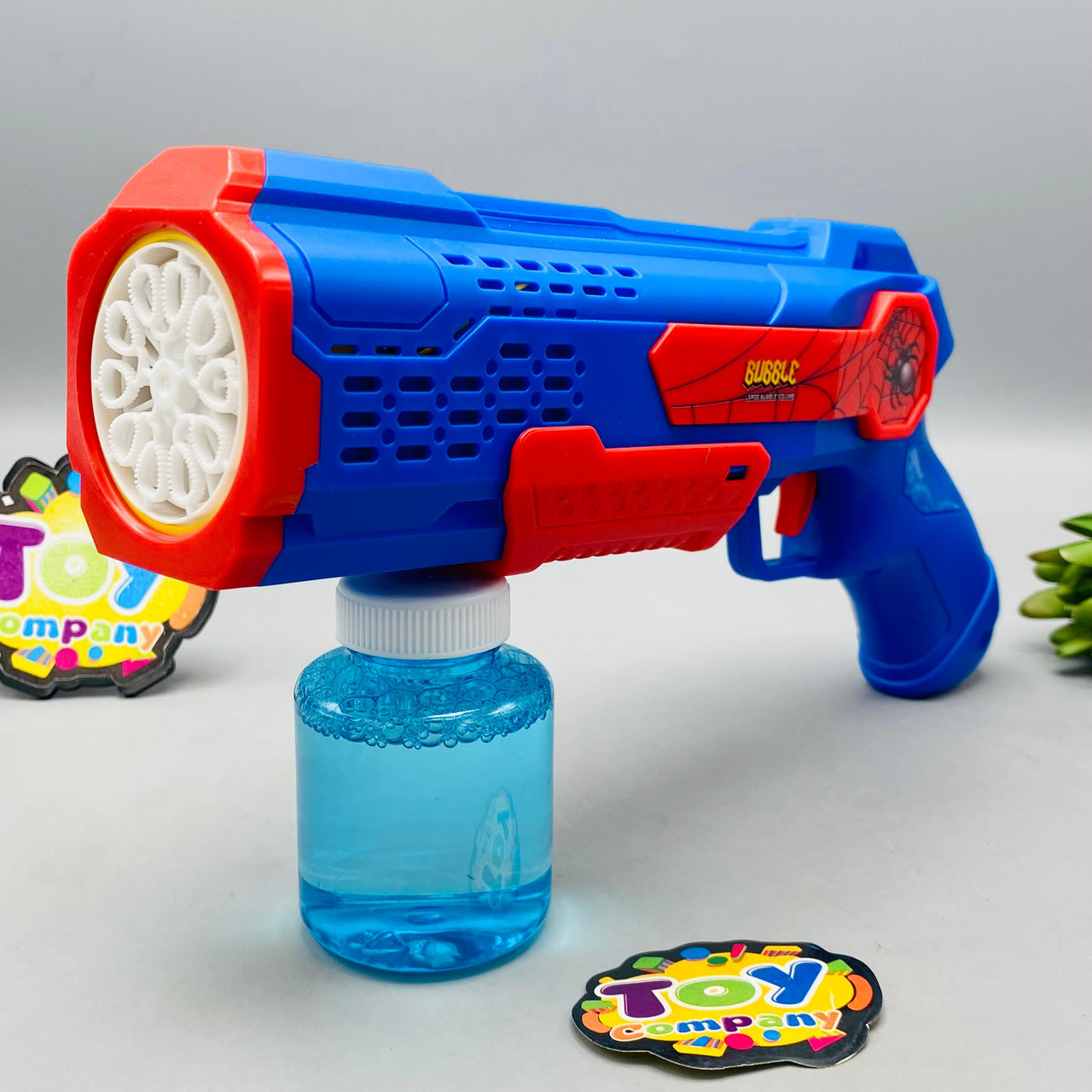 10 Holes Battery Operated Spider Colorful Bubble Gun