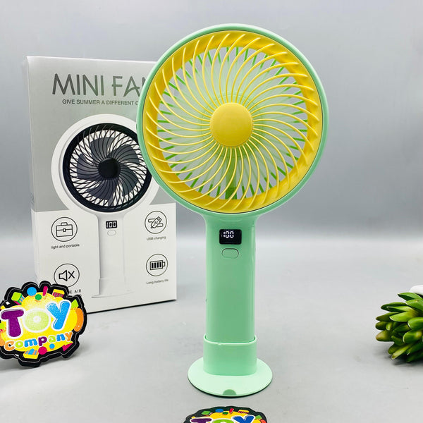 10" Rechargeable 5 Wind Speed Digital Display Cooling Fan