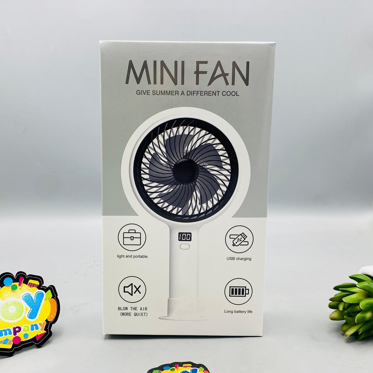 10" Rechargeable 5 Wind Speed Digital Display Cooling Fan