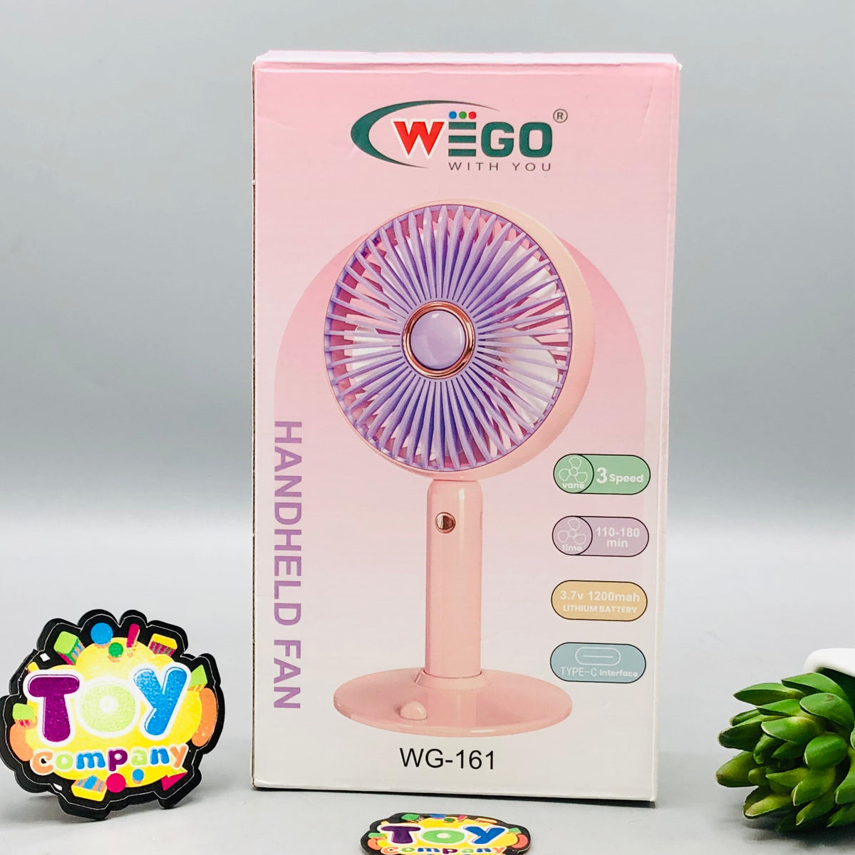 10" Rechargeable Three Gear Speed Desktop Cooling Fan