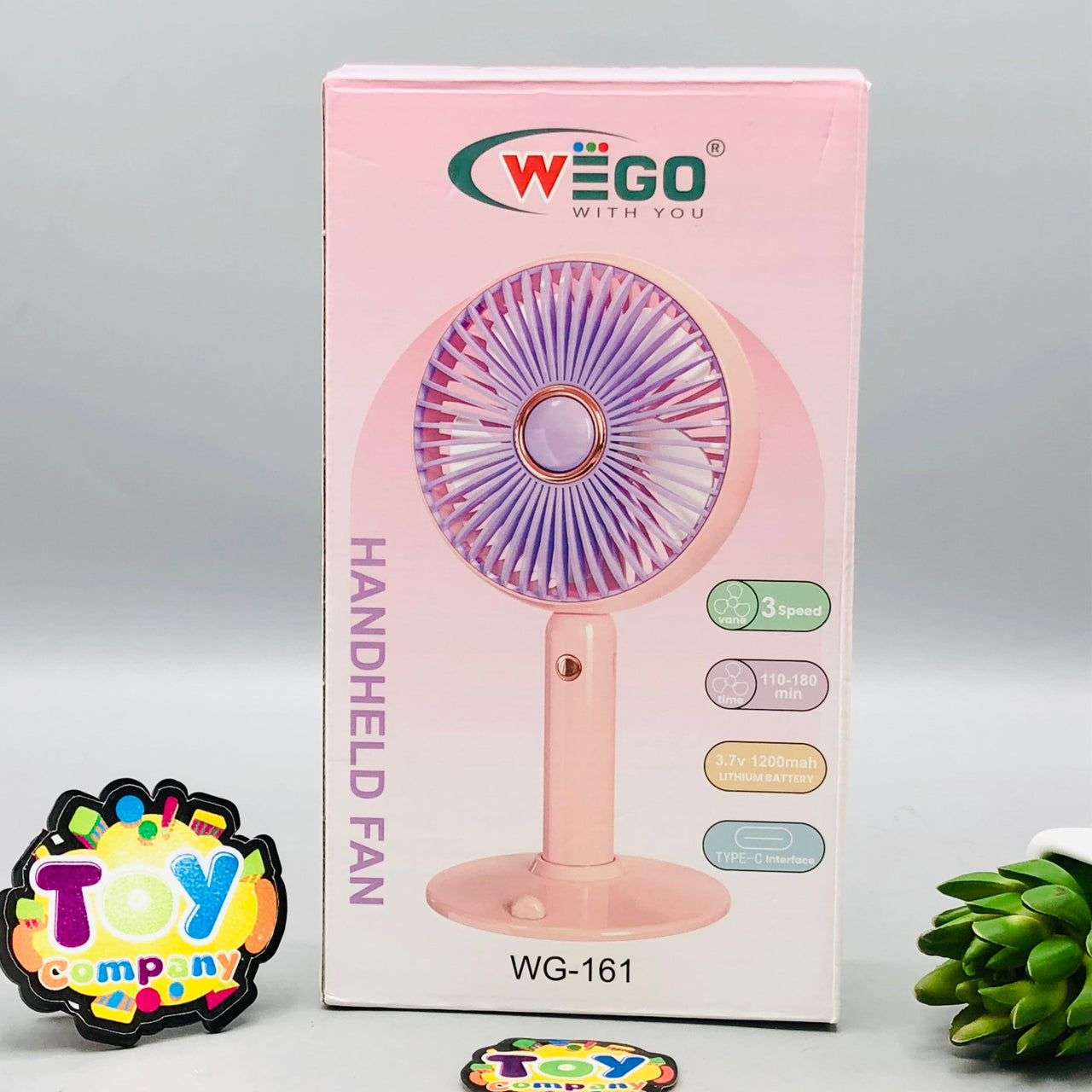 10" Rechargeable Three Gear Speed Desktop Cooling Fan