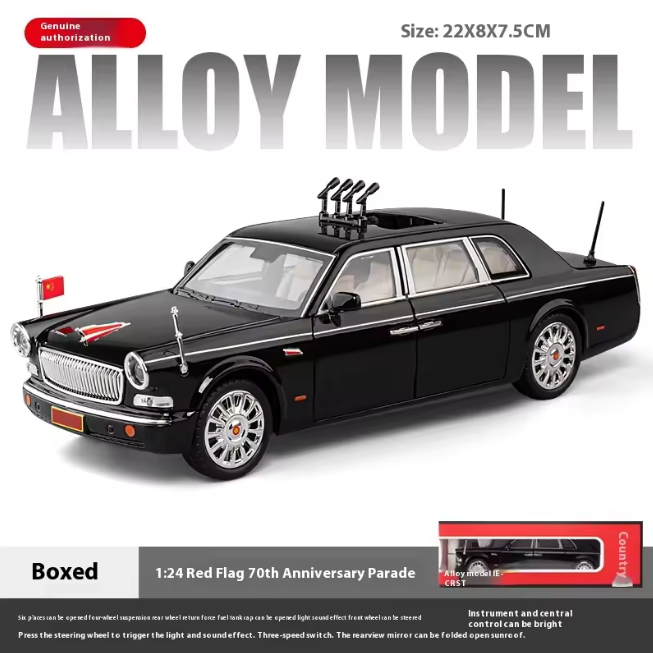 1:24 Diecast HongQi L9 Luxury Limousine Model