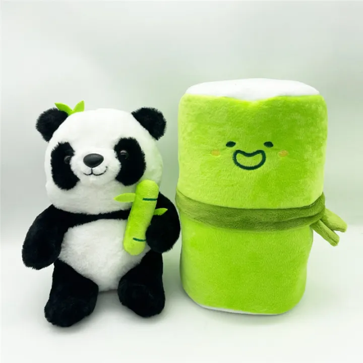 8* Inches Cute Stuff Bamboo Panda Pillow