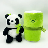 8* Inches Cute Stuff Bamboo Panda Pillow