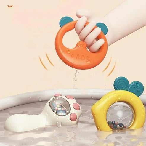 10Pcs Baby Rattles & Teether Set With Storage Suitcase
