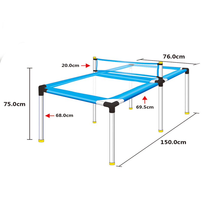 Portable Paddles Ping Pong Table Top Game