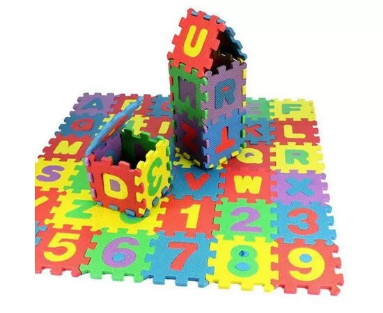 36Pcs Eva Puzzle Alpha-Numeric Mat