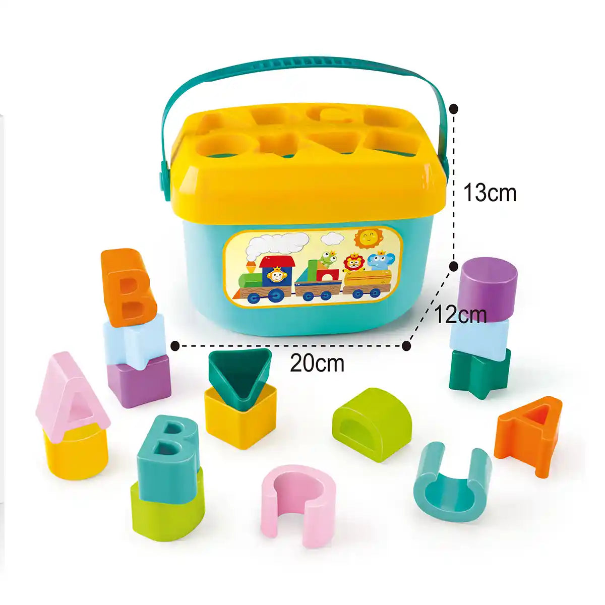 Huanger Baby's First Blocks With Basket