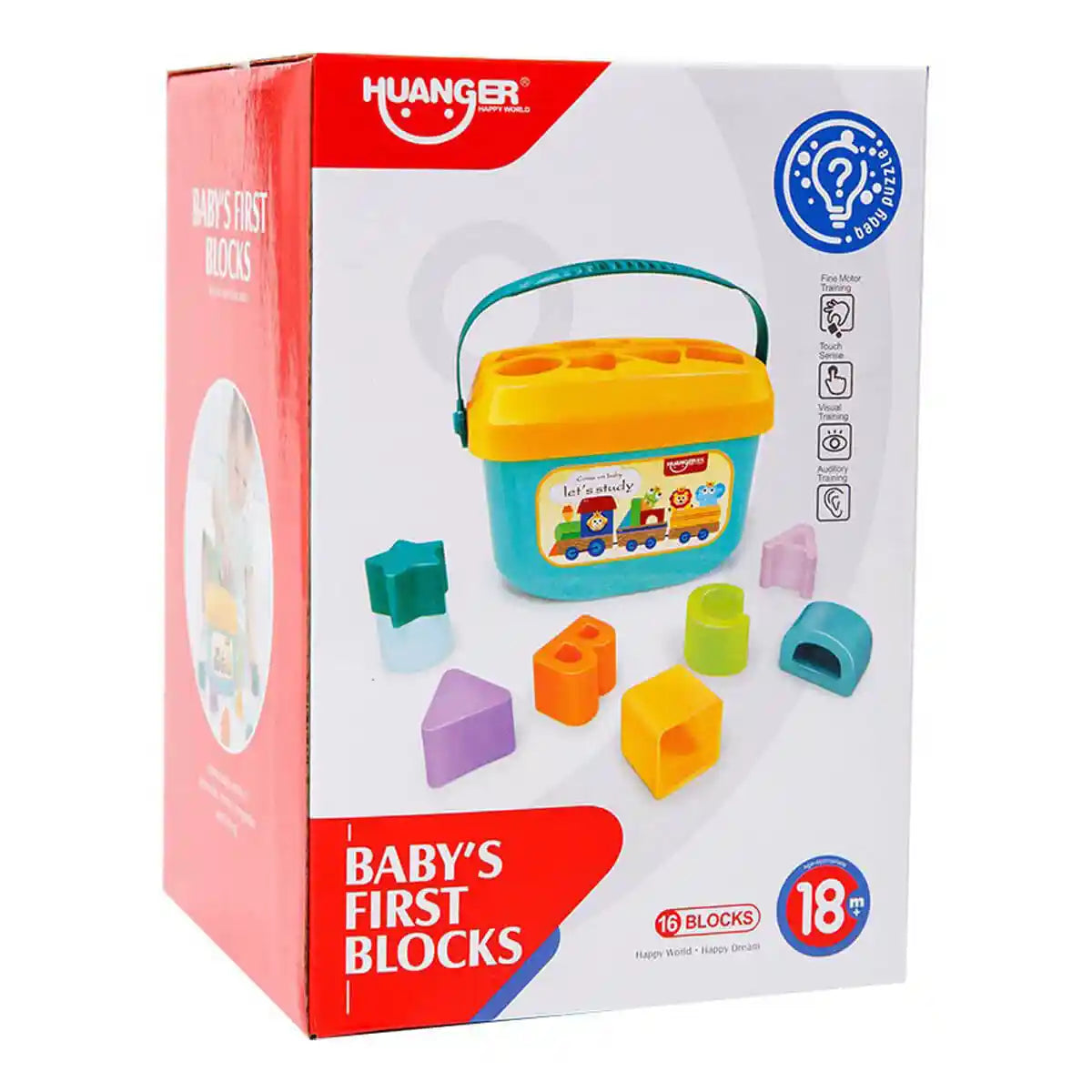 Huanger Baby's First Blocks With Basket