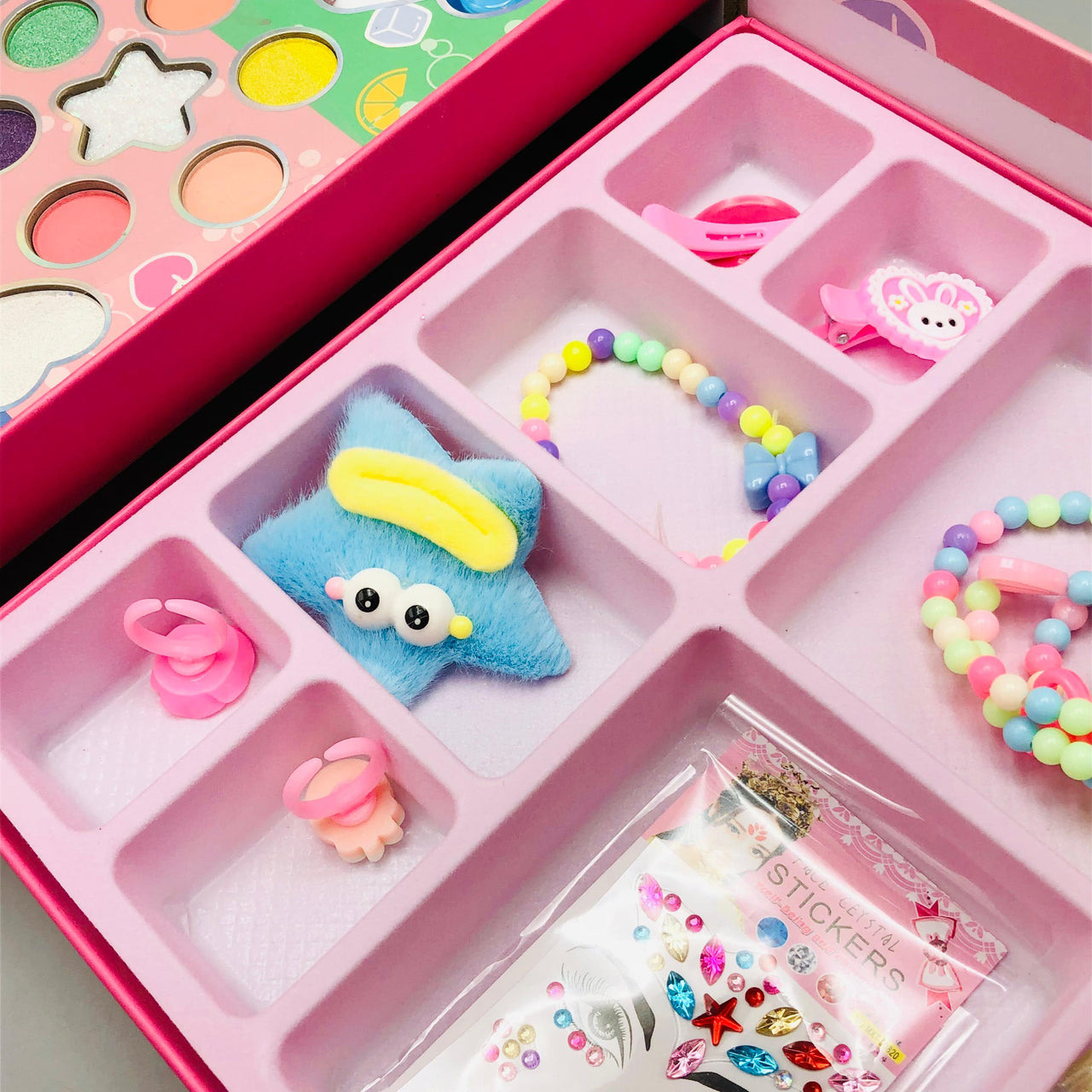 2in1 Realistic Cosmetic & Jewellery Set With Colorful Lights