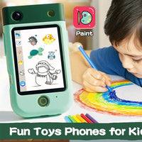 Kids Dinosaur Rotating Dual Camera Digital Touch Phone