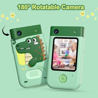 Kids Dinosaur Rotating Dual Camera Digital Touch Phone