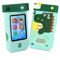 Kids Dinosaur Rotating Dual Camera Digital Touch Phone