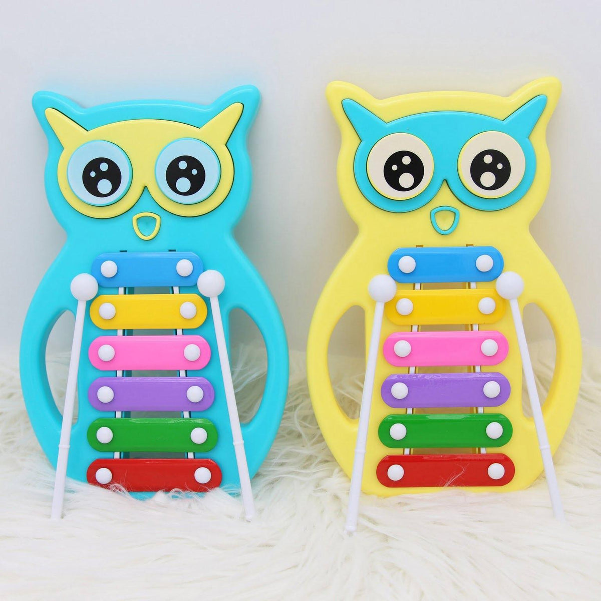 6 Notes Musical Owl Shape Xylophone For Kids