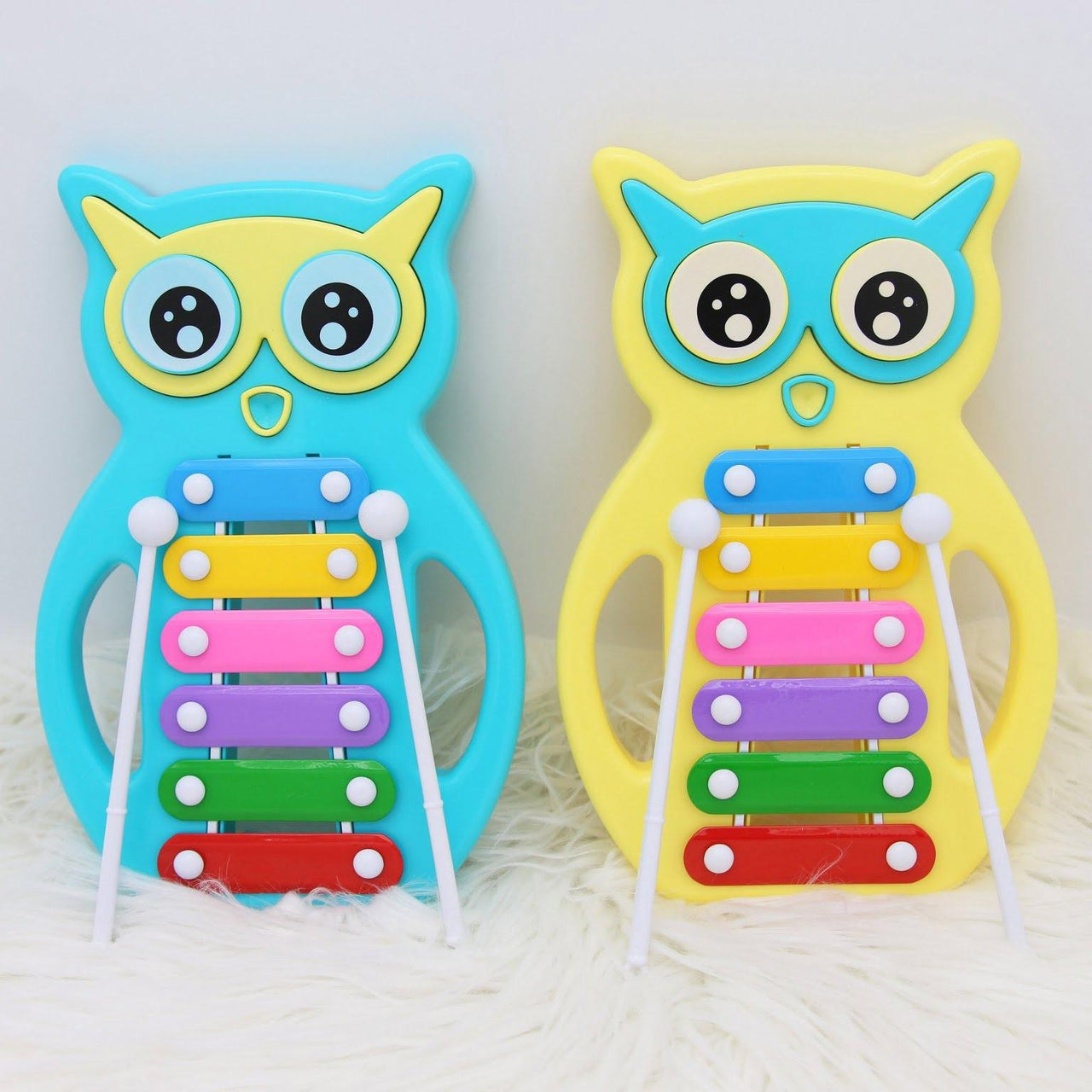 6 Notes Musical Owl Shape Xylophone For Kids