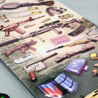 3D Crack Shot Themed Sticker - 1Pc