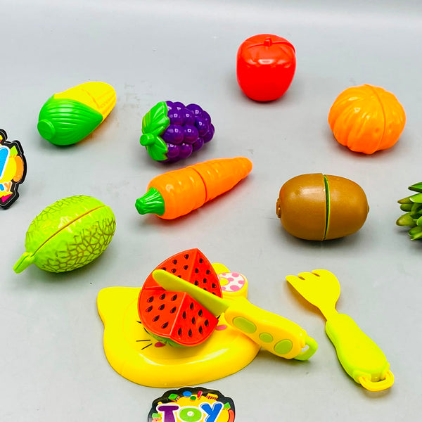 11Pcs Pretend Play Fruits Cutting Set