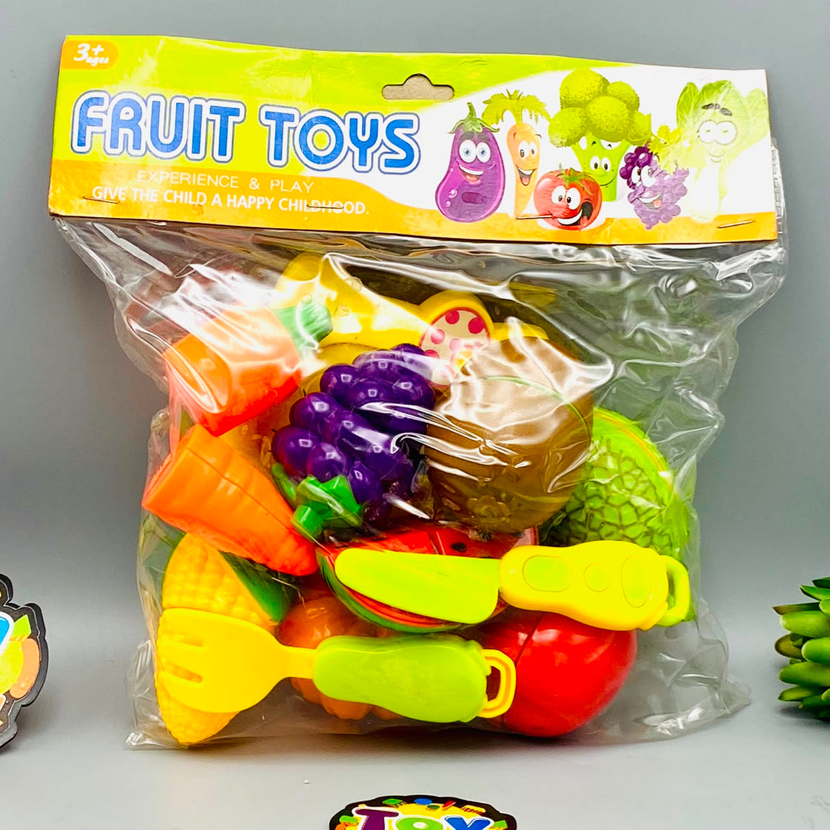 11Pcs Pretend Play Fruits Cutting Set