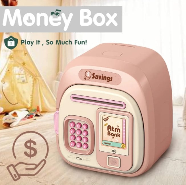 Electronic Fingerprinted Money Saving ATM Machine