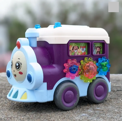 kids Friction Powered Gear Train Toy - 1Pc