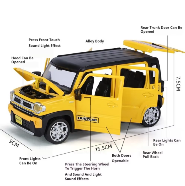 1:22 Diecast Suzuki Hustler Official Licensed Model