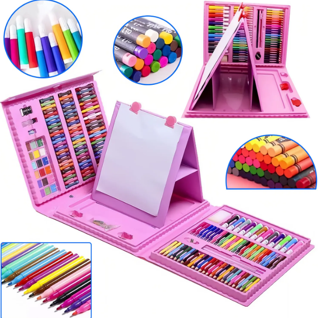 208Pcs Premium Unicorn Kids Super Mega Art Set