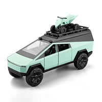 1:32 Diecast Tesla Camping Cybertruck With Bike